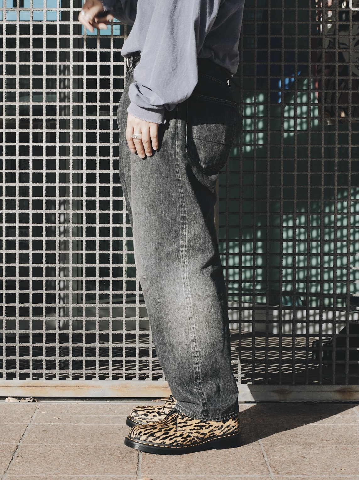 WACKO MARIA × Dr.Martens】 レオパード柄の3ホールシューズ