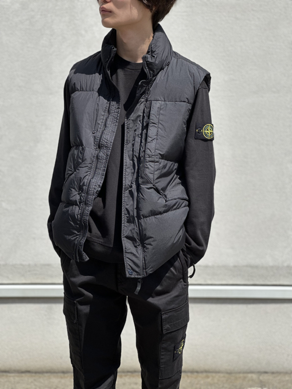 STONE ISLAND ストーンアイランド 781540723 SLEEVELESS REAL DOWN JACKET 通販 青森セレクトショップ