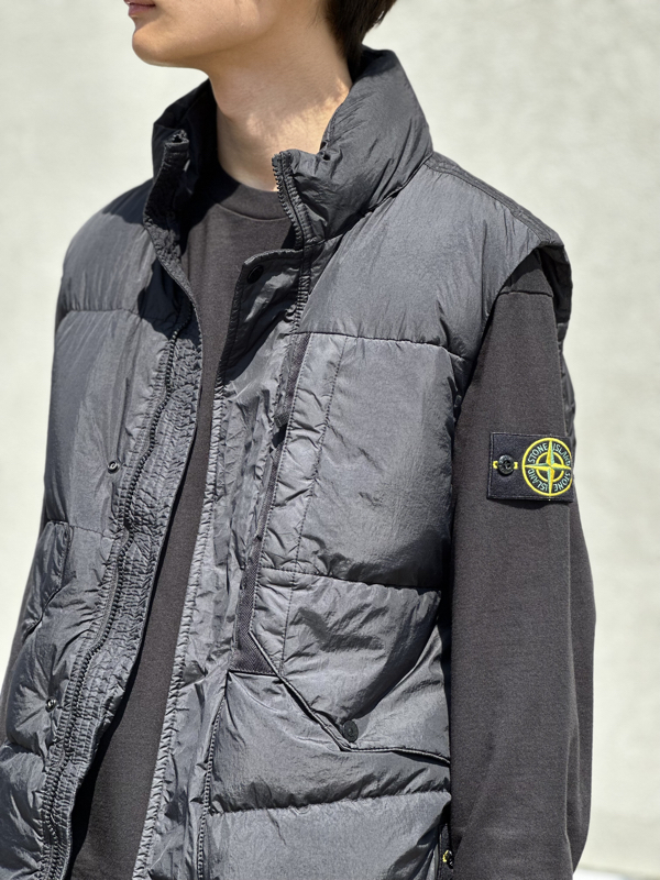 STONE ISLAND ストーンアイランド 781540723 SLEEVELESS REAL DOWN JACKET 通販 青森セレクトショップ