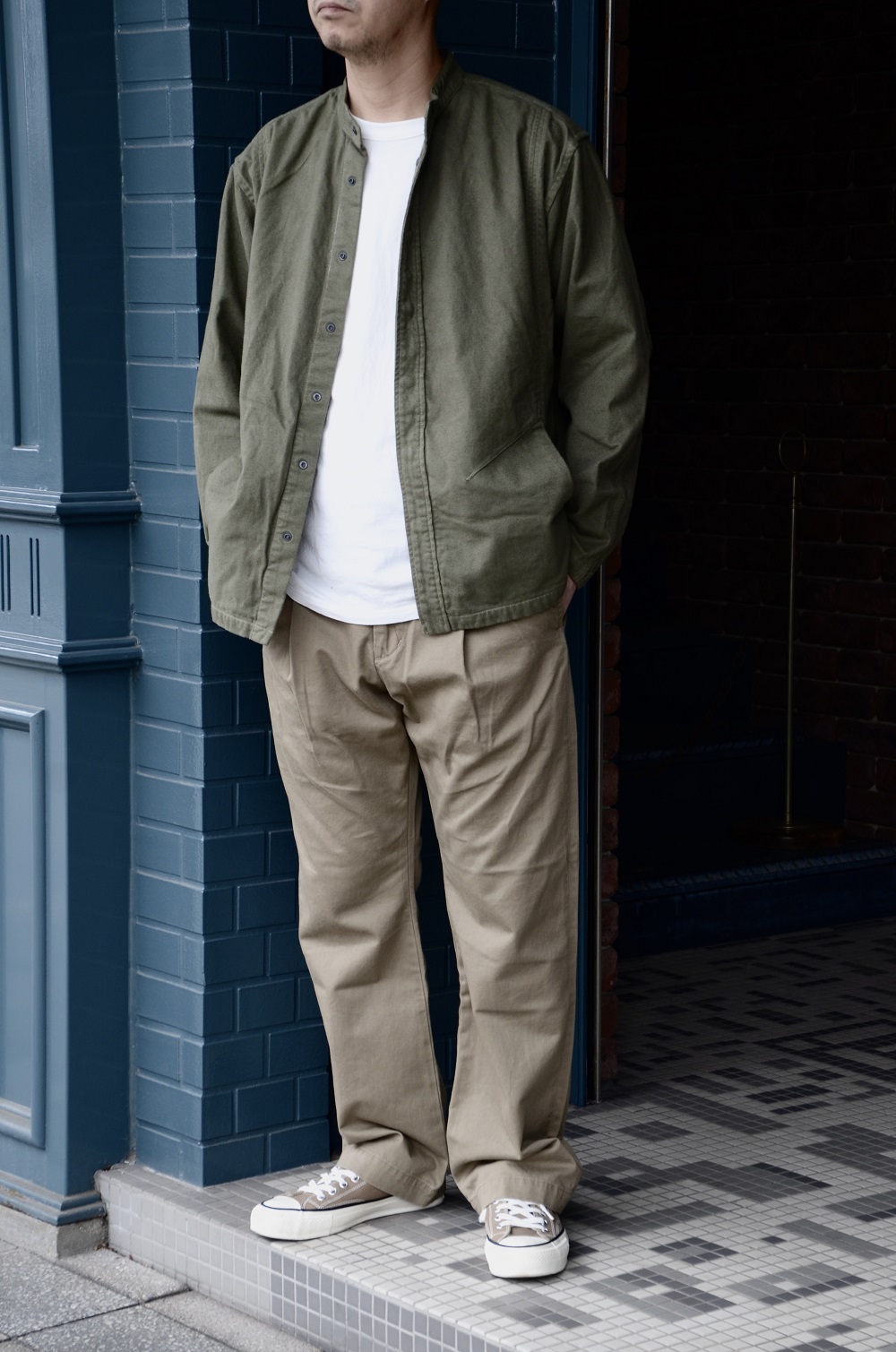 nonnative DWELLER CHINO TROUSERS COTTON TWILL