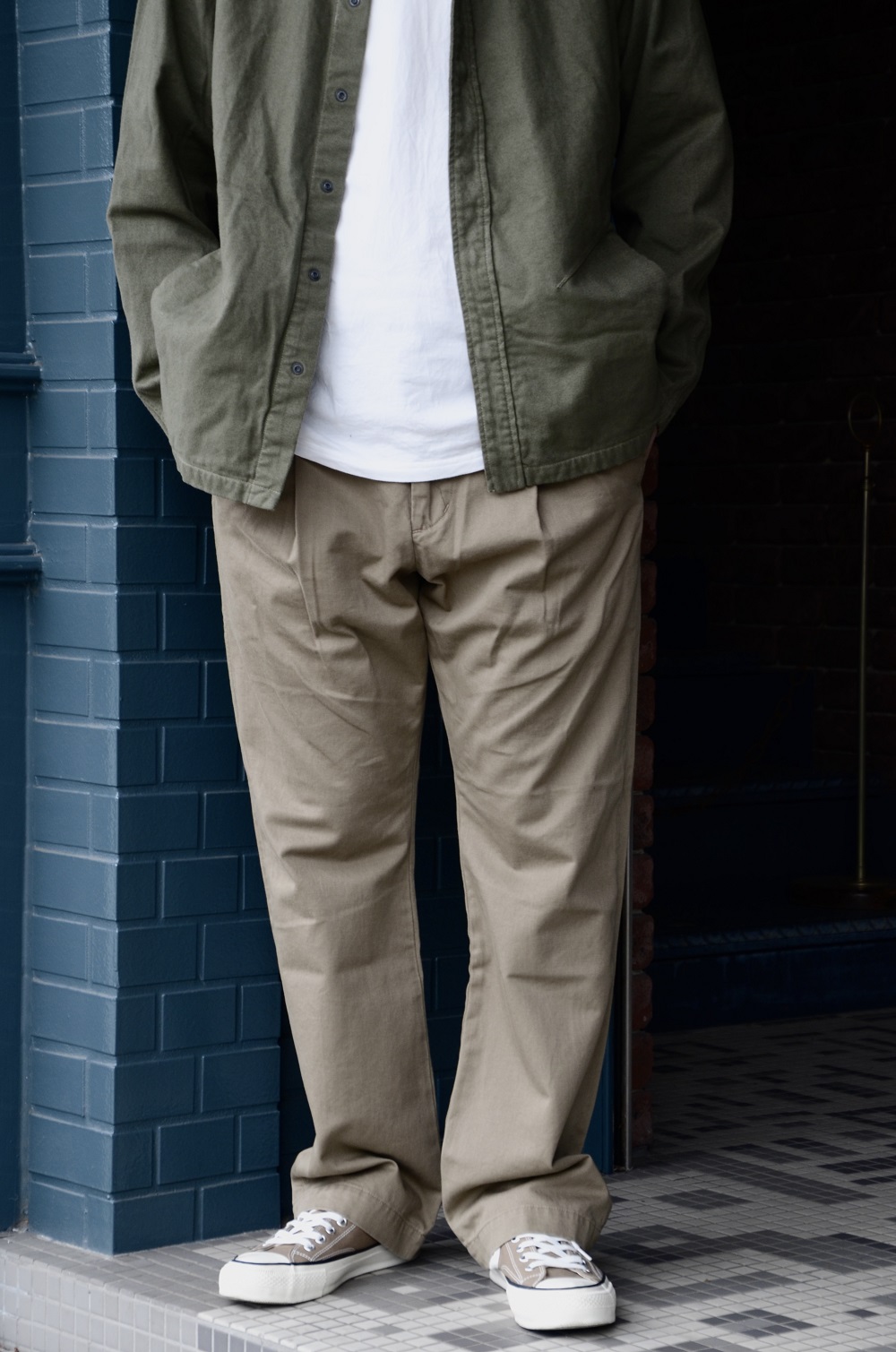 nonnative DWELLER CHINO TROUSERS COTTON TWILL