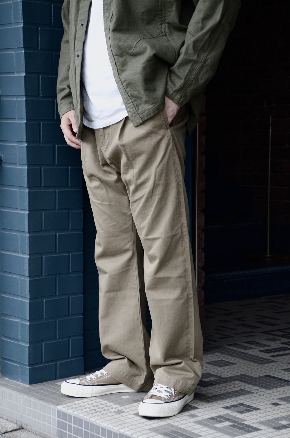 nonnative DWELLER CHINO TROUSERS COTTON TWILL