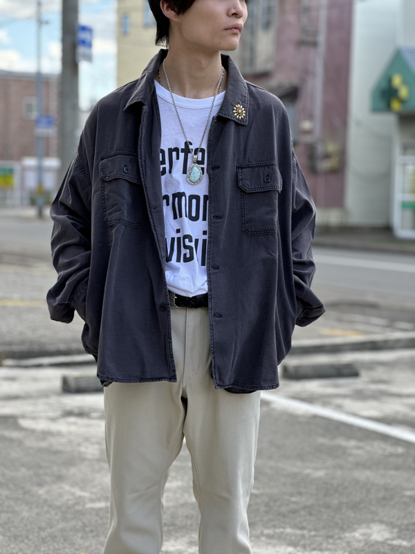 REMI RELIEF】“WIDE MILITARY SHIRT （大花スタッズ）” | CIENTO BLOG