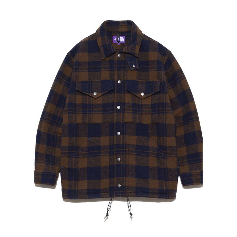 Wool Field CPO Jacket BROWN NP2367N northface purplr label ノースフェイス 　ナナミカ 　通販