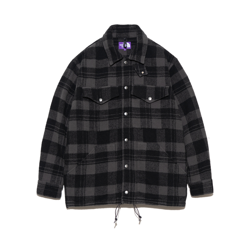 Wool Field CPO Jacket black NP2367N northface purplr label ノースフェイス 　ナナミカ 　通販