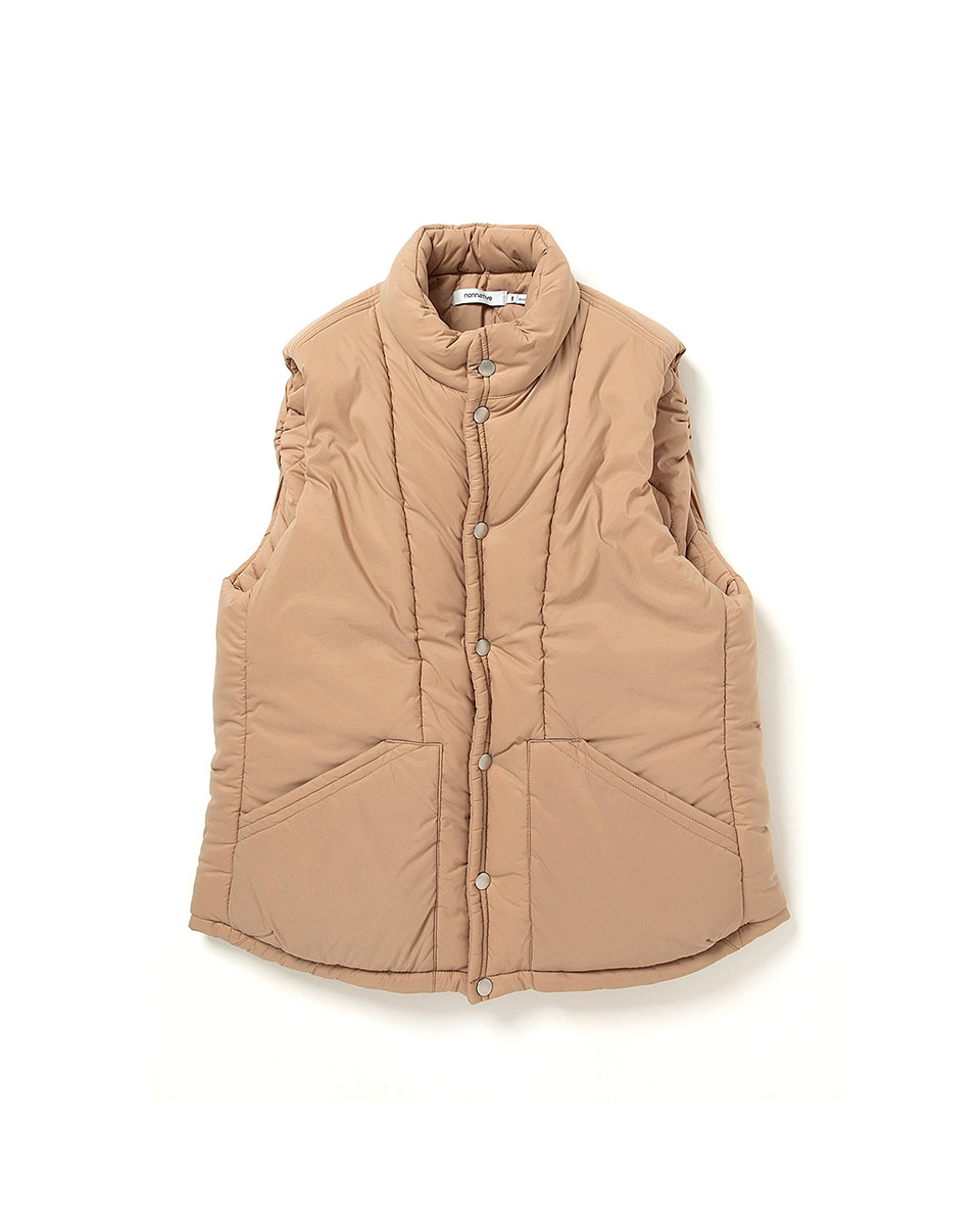 nonnative ノンネイティブ TROOPER PUFF VEST NYLON TAFFETA STRETCH ベスト BEIGE a