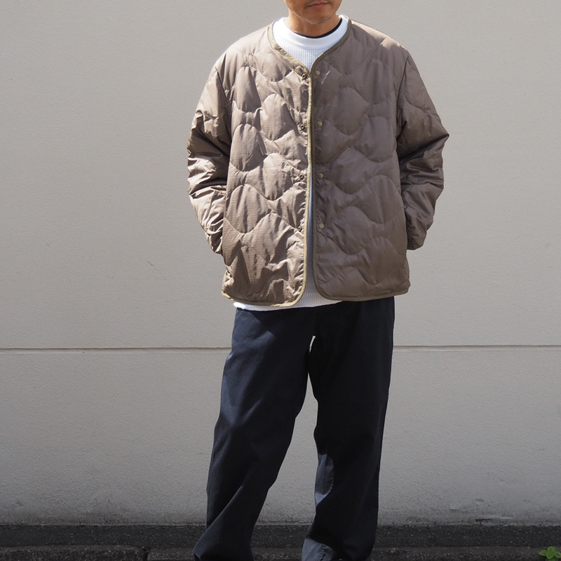 Reversible Down Cardigan KB Khaki Beige SUAF361 ナナミカ 通販 ダウン