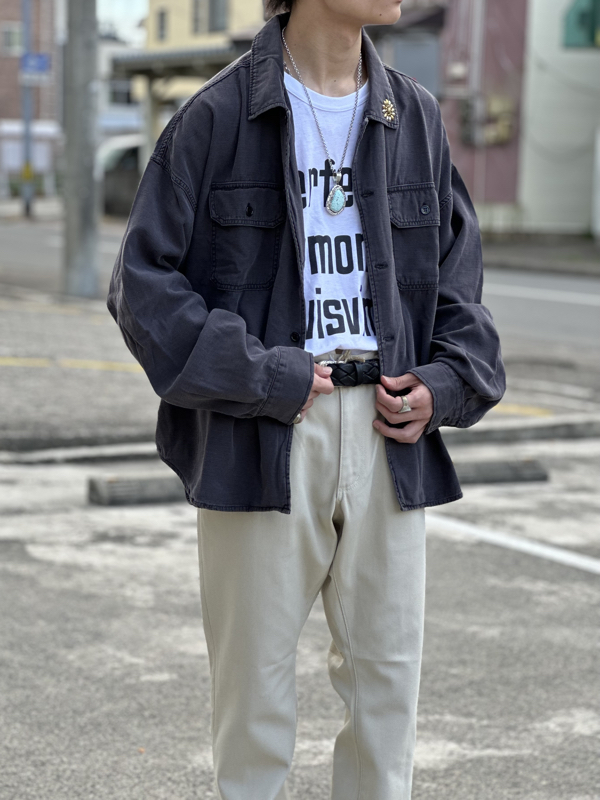 REMI RELIEF】“WIDE MILITARY SHIRT （大花スタッズ）” | CIENTO BLOG