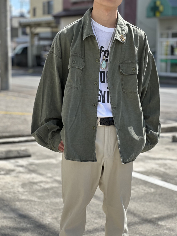 REMI RELIEF レミレリーフ RN2043SDL WIDE MILITARY SHIRT （大花スタッズ）通販 