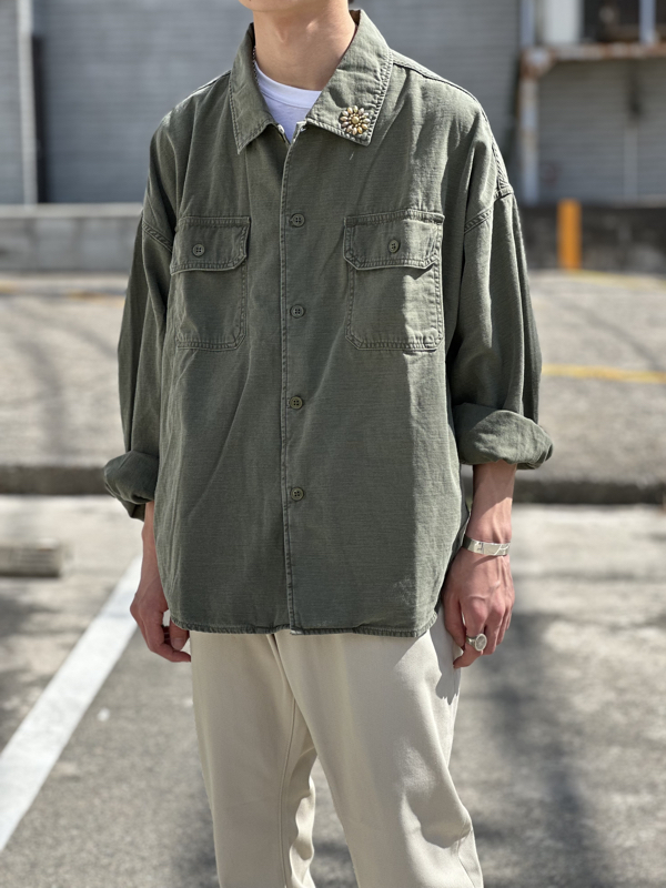 REMI RELIEF レミレリーフ RN2043SDL WIDE MILITARY SHIRT （大花スタッズ）通販