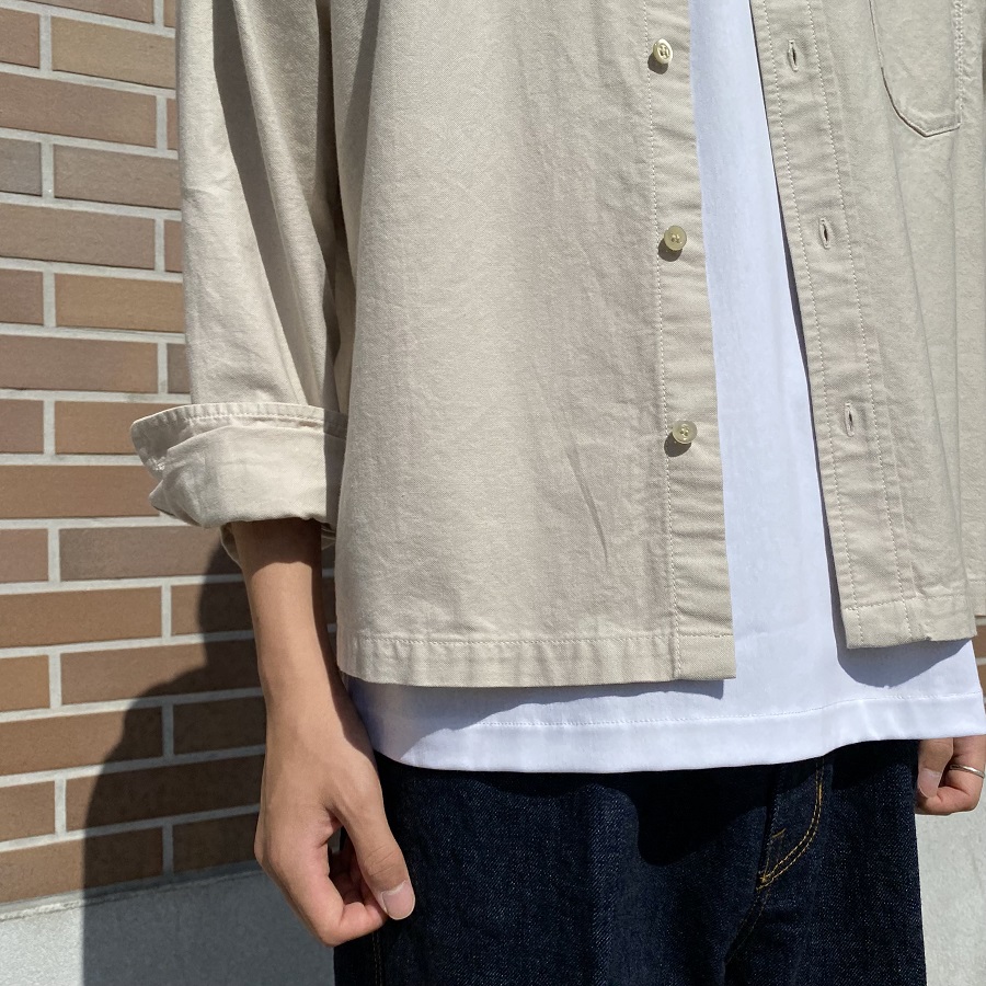 VONIQUE / villd / Cropped wide shirt (White)