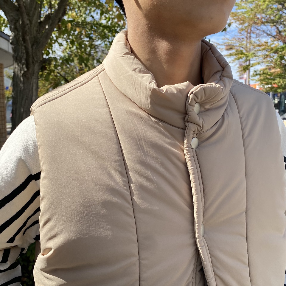 nonnative ノンネイティブ TROOPER PUFF VEST NYLON TAFFETA STRETCH ベスト BEIGE