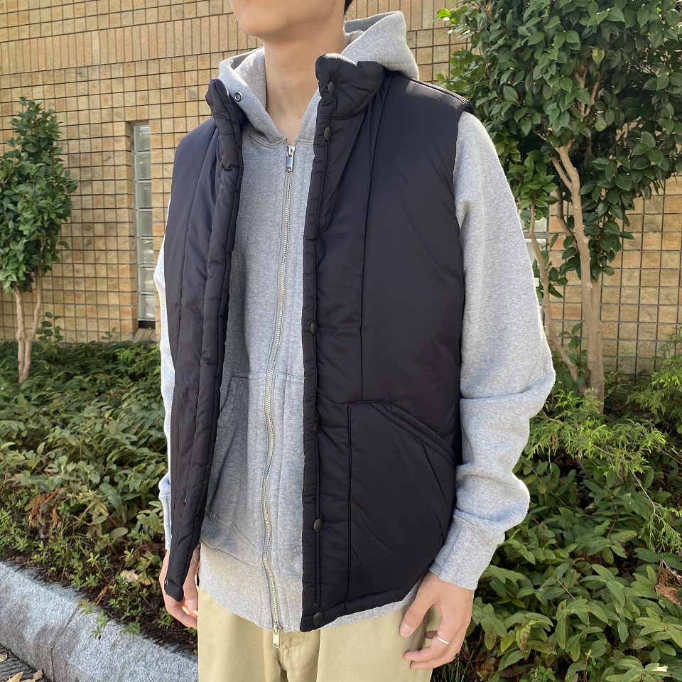 nonnative ノンネイティブ TROOPER PUFF VEST NYLON TAFFETA STRETCH ベスト BLACK