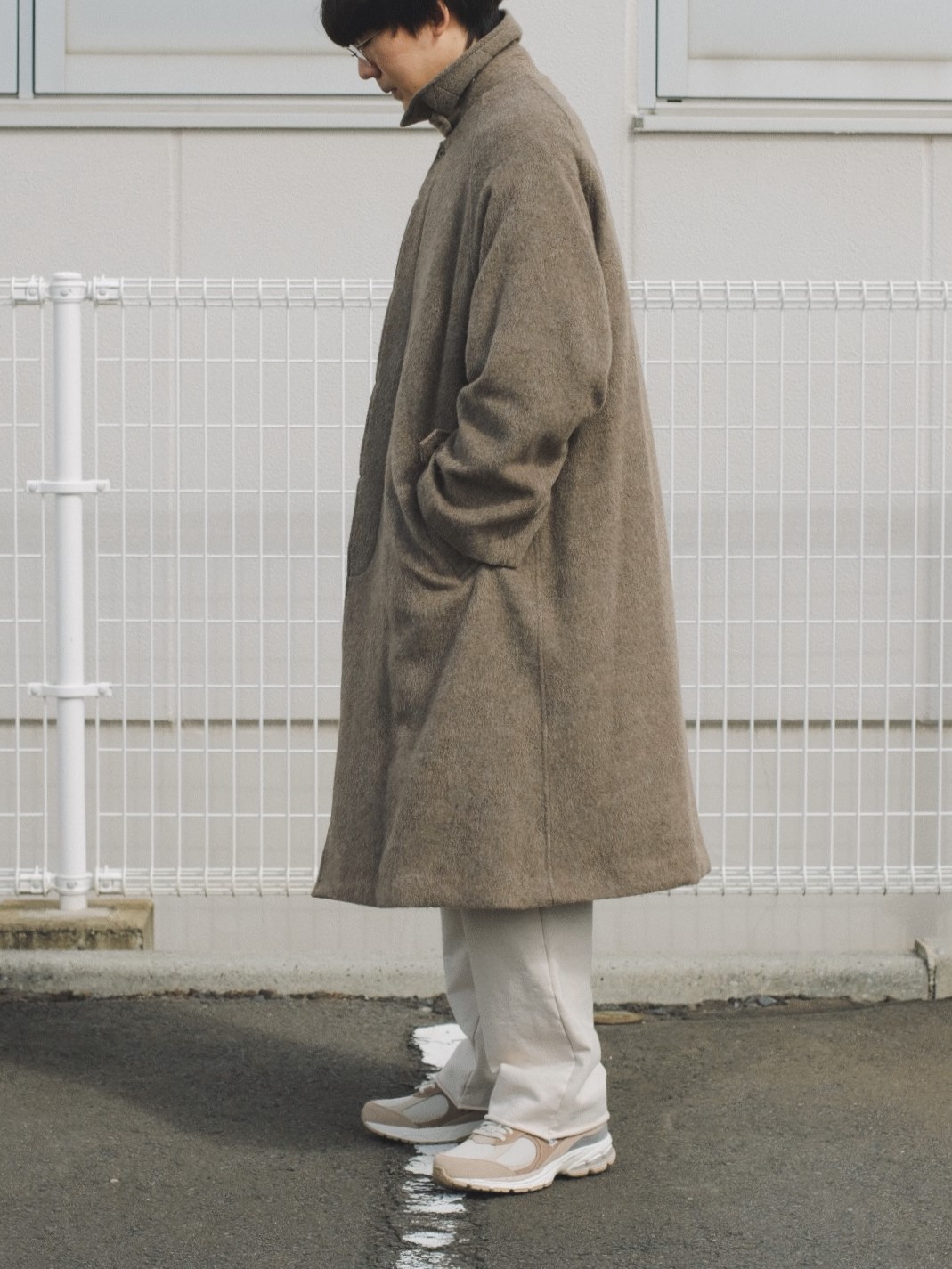POLYPLOID/LONG COAT C (SAND)｜メンズ