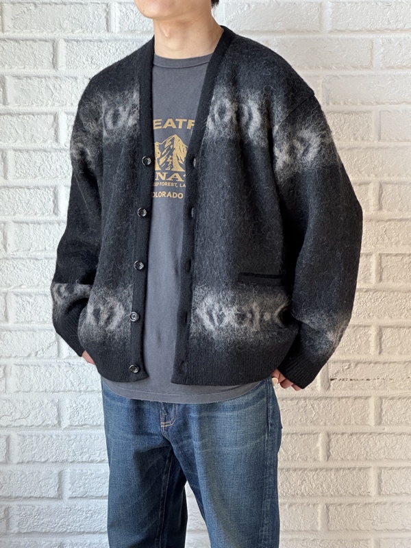 オーベルジュ/FRINGE別注/バスキア/ノアールブラック/カーディガン オーベルジュ/FRINGE別注/バスキア/ノアールブラック/カーディガン