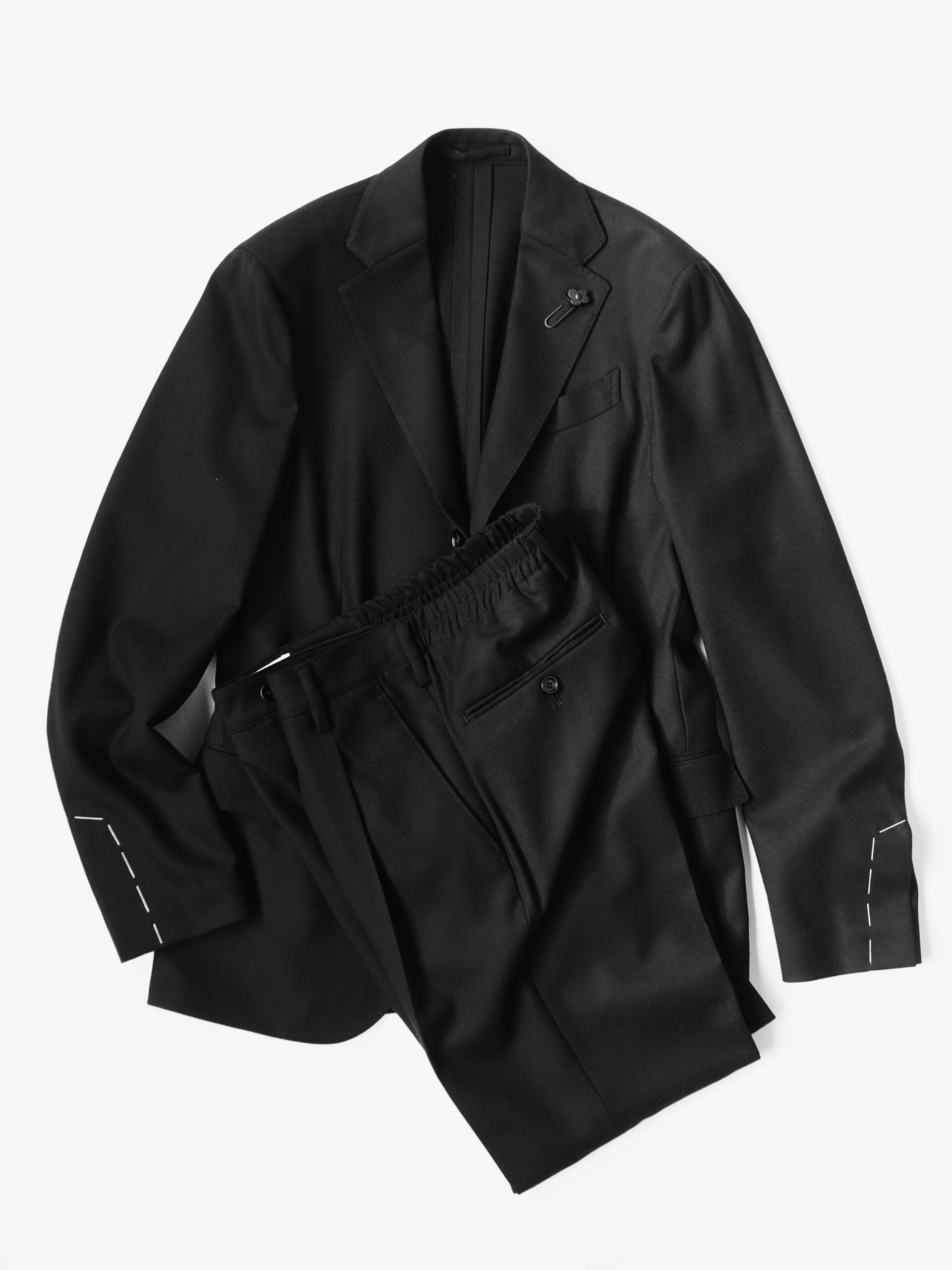 lardini パッカブル スーツ easywear 44 ブラック 最終値下 LARDINI ブラック セットアップ パッカブル 44 LARDINI (ラルディーニ