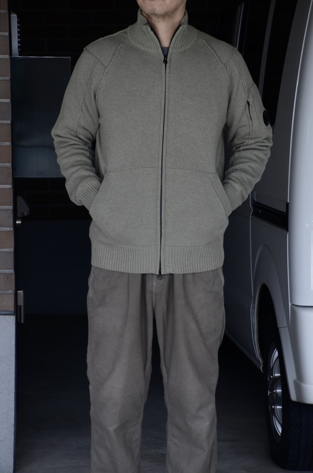 C.P.Company シーピーカンパニー ジップアップニットカーディガン