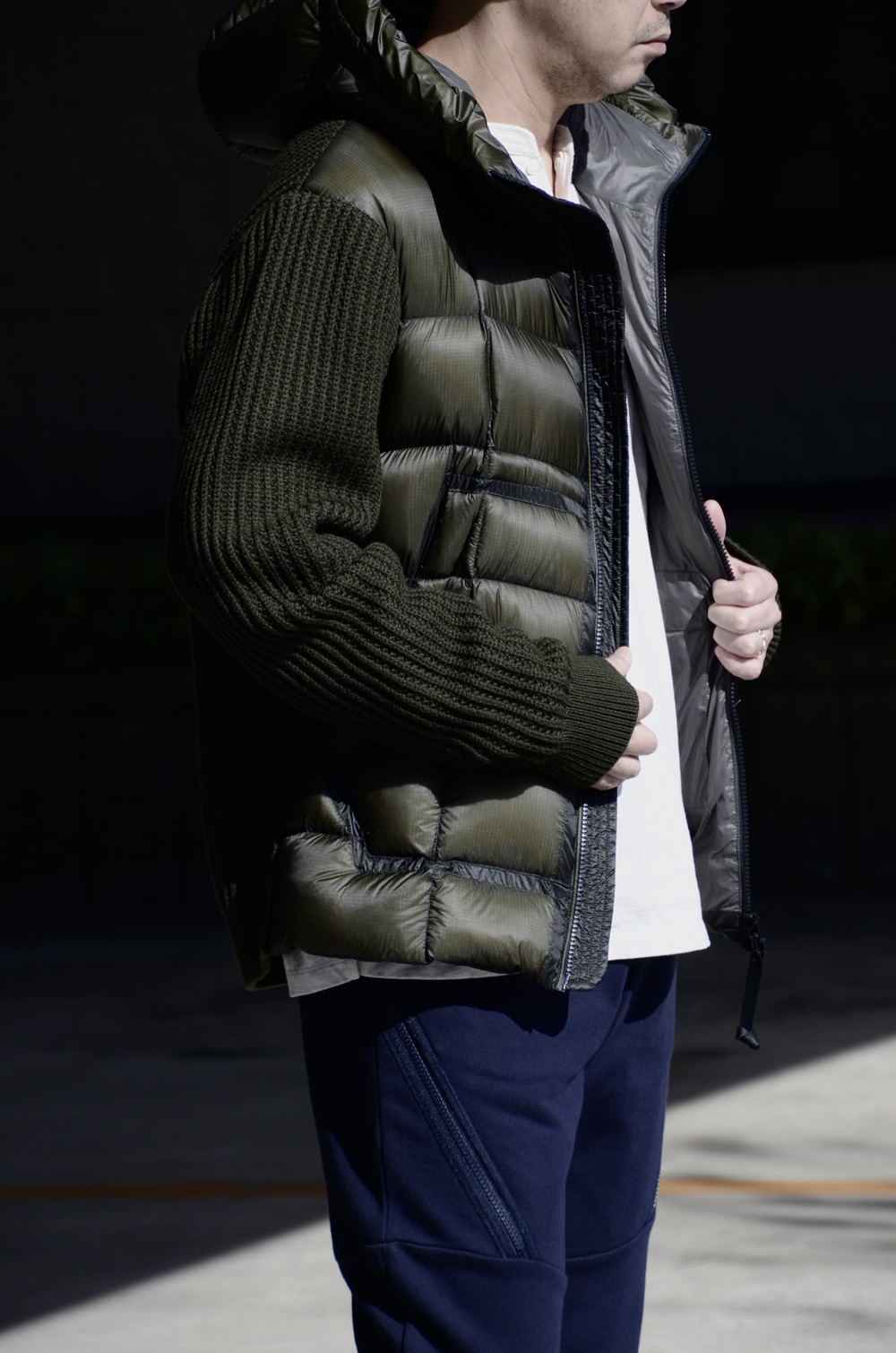 C.P.Company シーピーカンパニー ニットコンビゴーグルジャケット