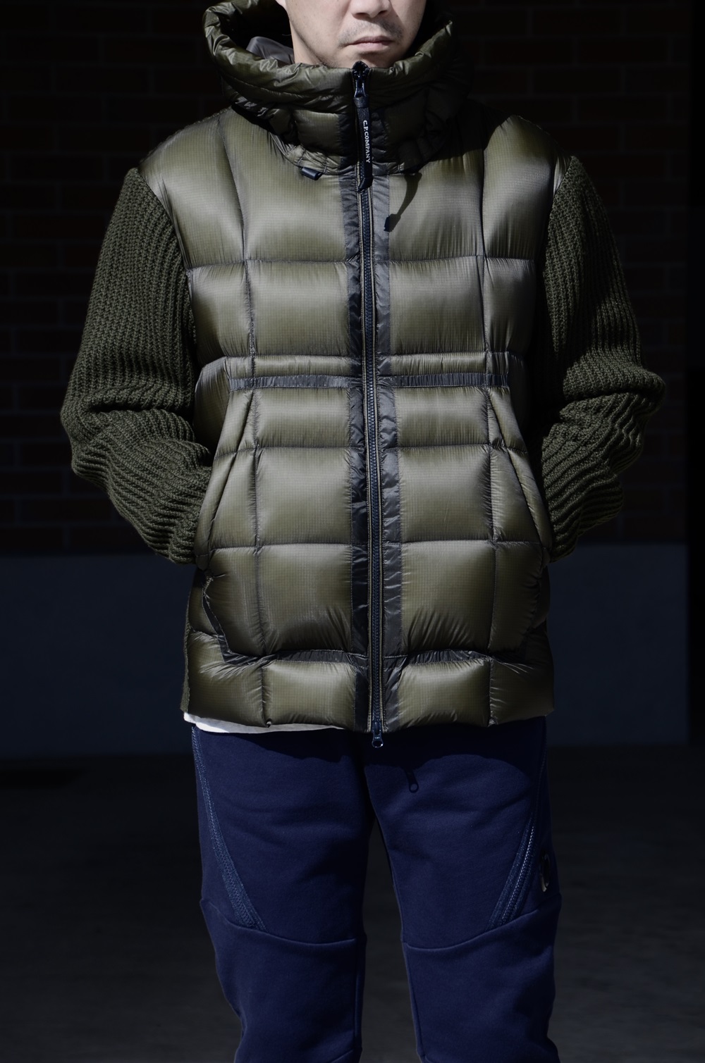 C.P.Company シーピーカンパニー ニットコンビゴーグルジャケット