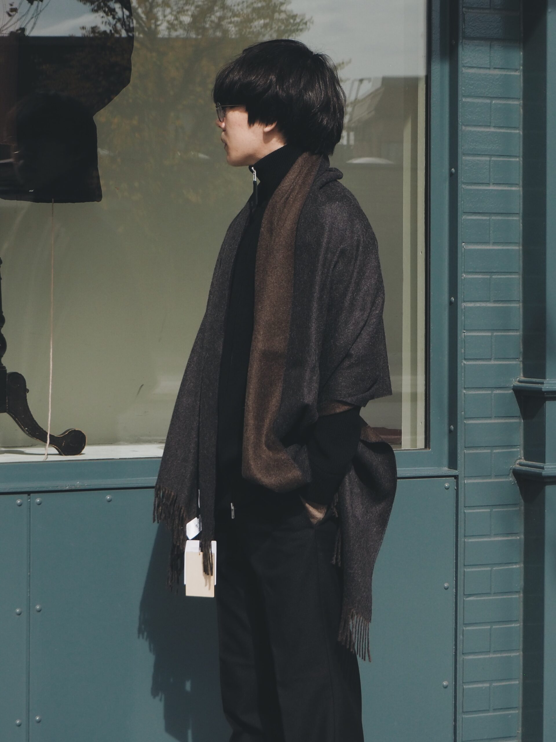 THE INOUE BROTHERS イノウエブラザーズ　マフラー　ブラック THE INOUE BROTHERS マフラー 「THE BROTHERS」イノウエ