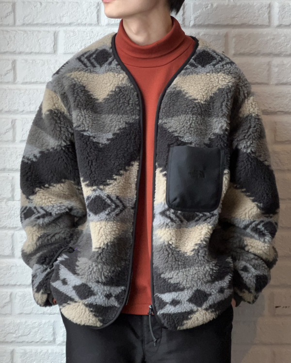 THE NORTH FACE PURPLE LABEL ザ ノース フェイス パープル レーベル NP Wool Boa WINDSTOPPER Field Cardigan 通販