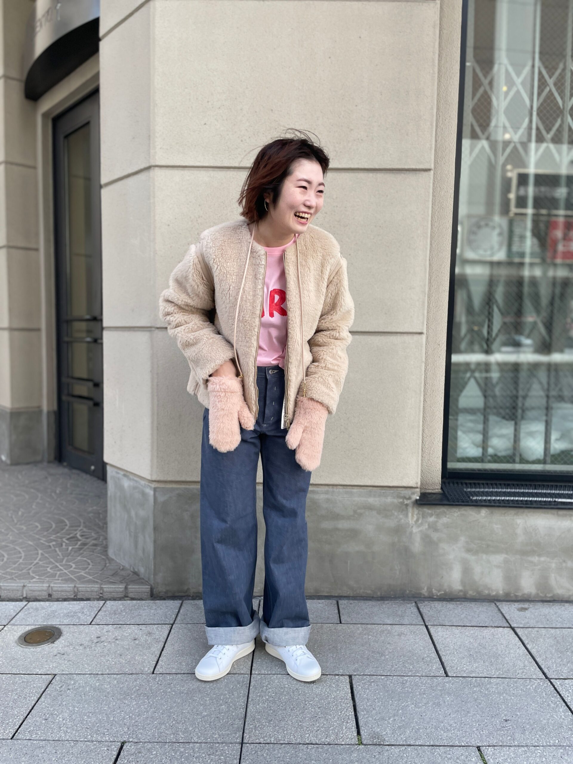 MARNI ピンク マーブルダイ デニム シャツ