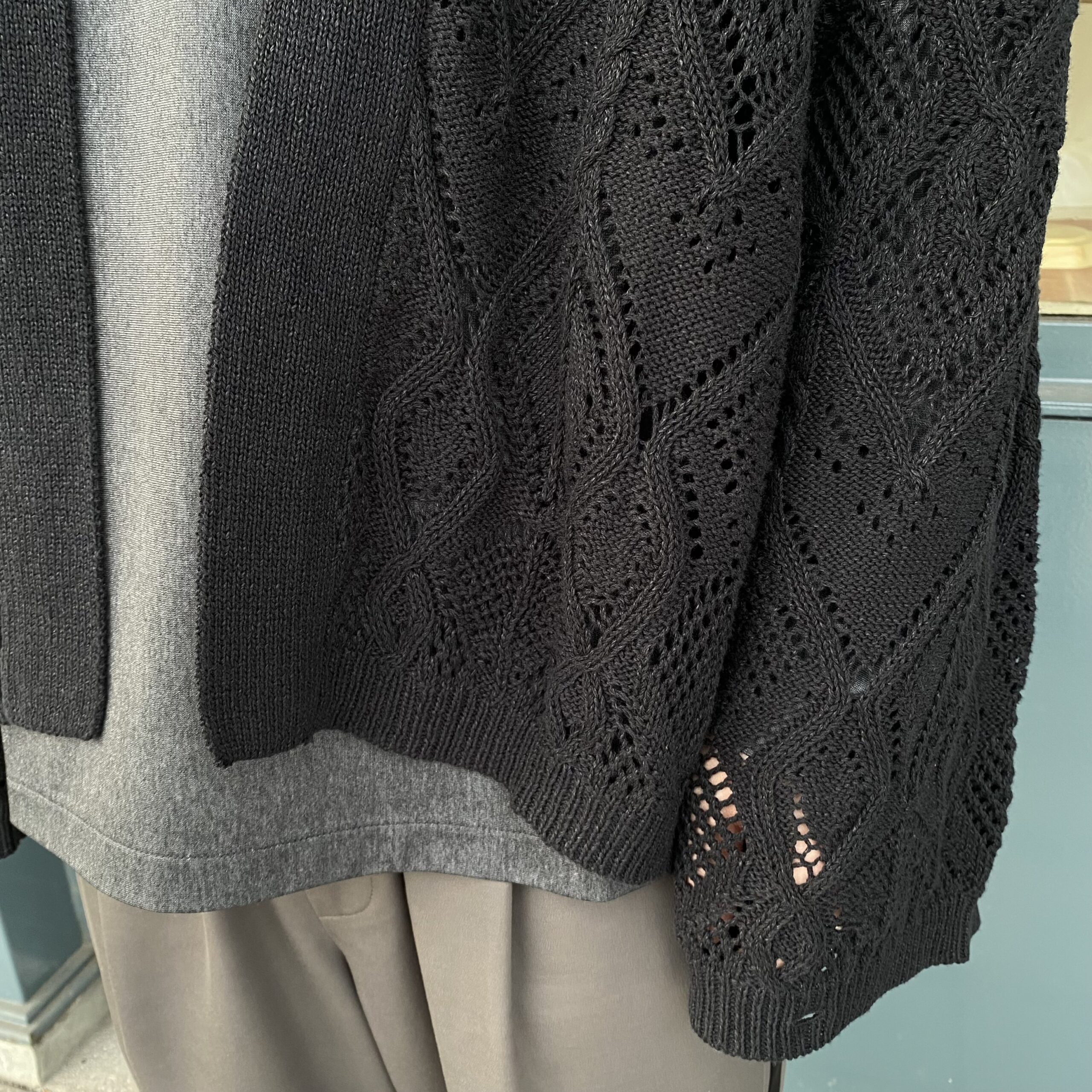 ANEI HAORI CARDIGAN RENEE LACE アーネイ レース カーディガン Black g