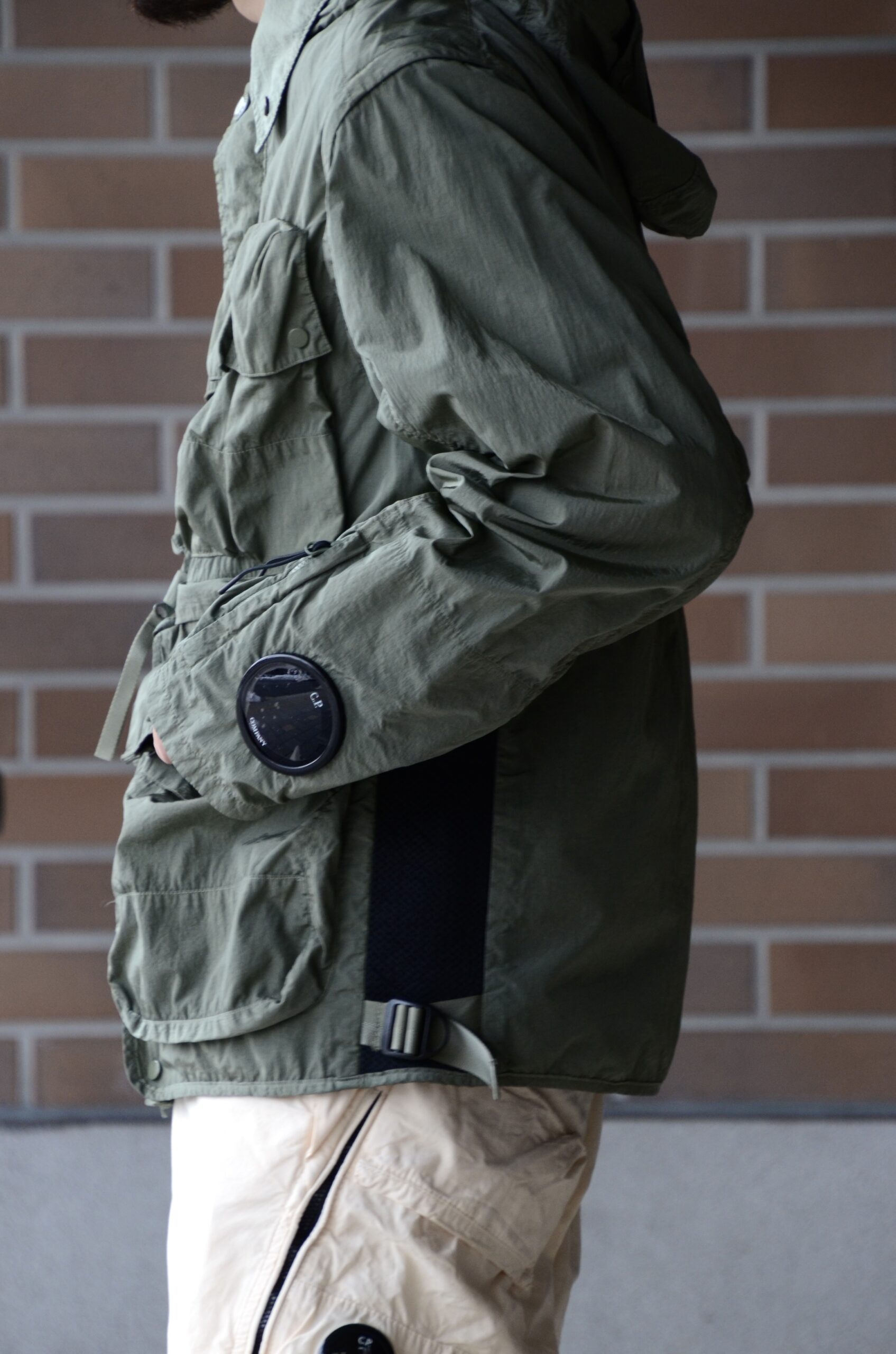 C.P. Company】CHROME-R GOGGLE UTILITY JACKET・LIGHT FLEECE