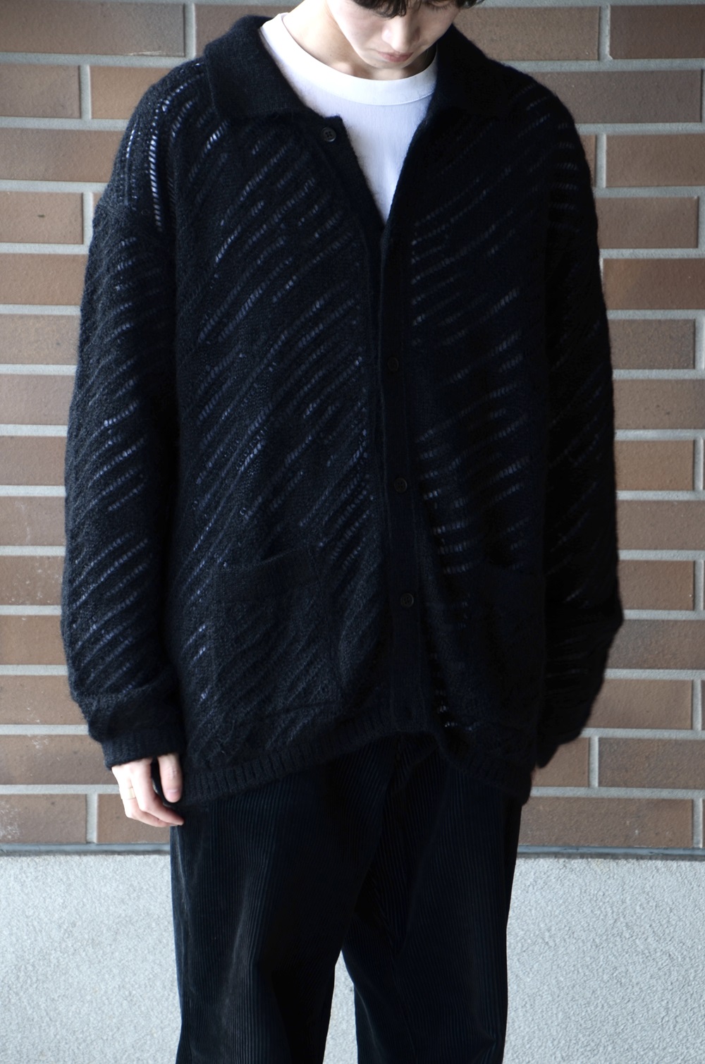 YOKE ヨーク SILK MOHAIR BUTTONED CARDIGAN