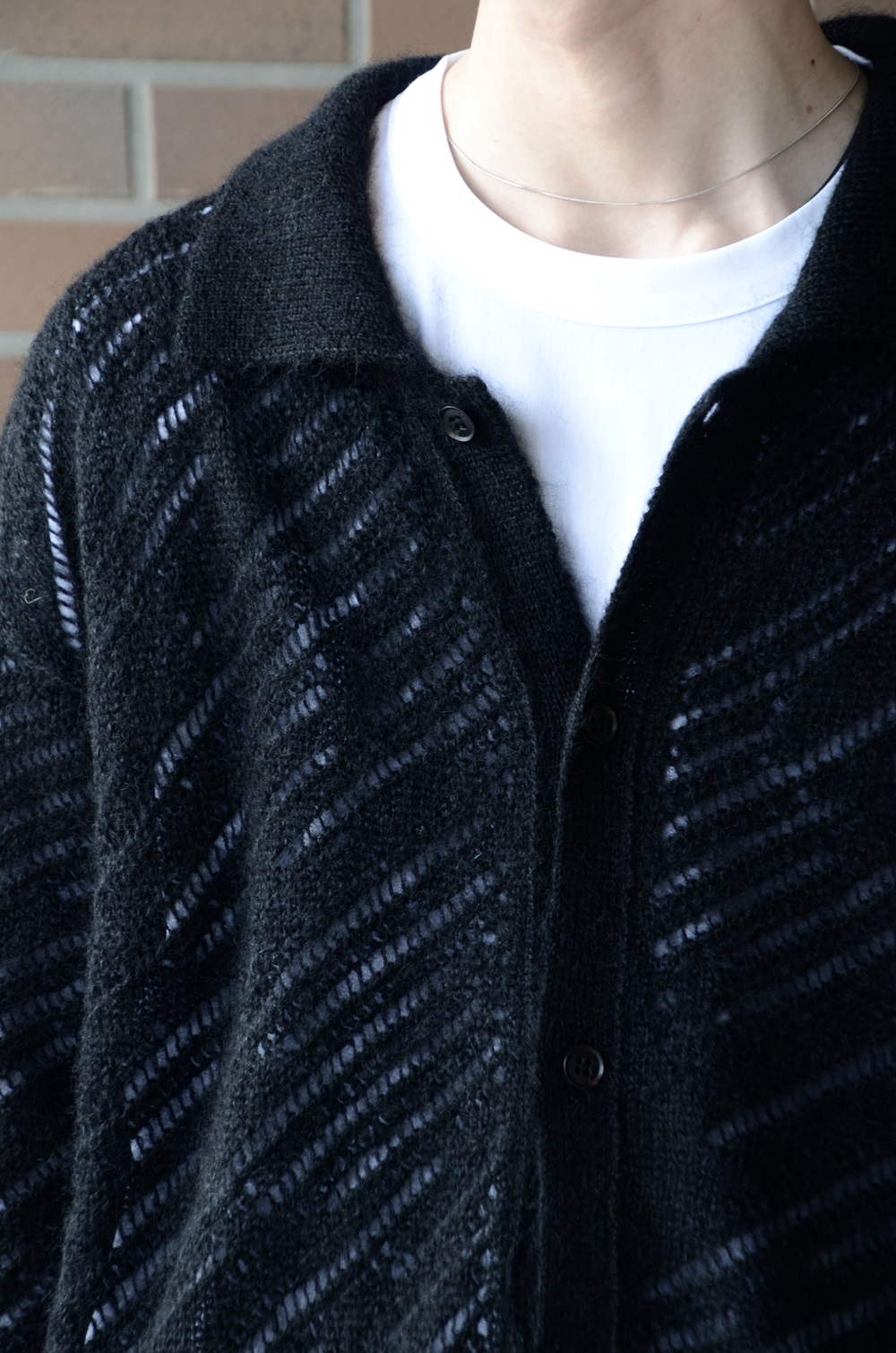 YOKE ヨーク SILK MOHAIR BUTTONED CARDIGAN