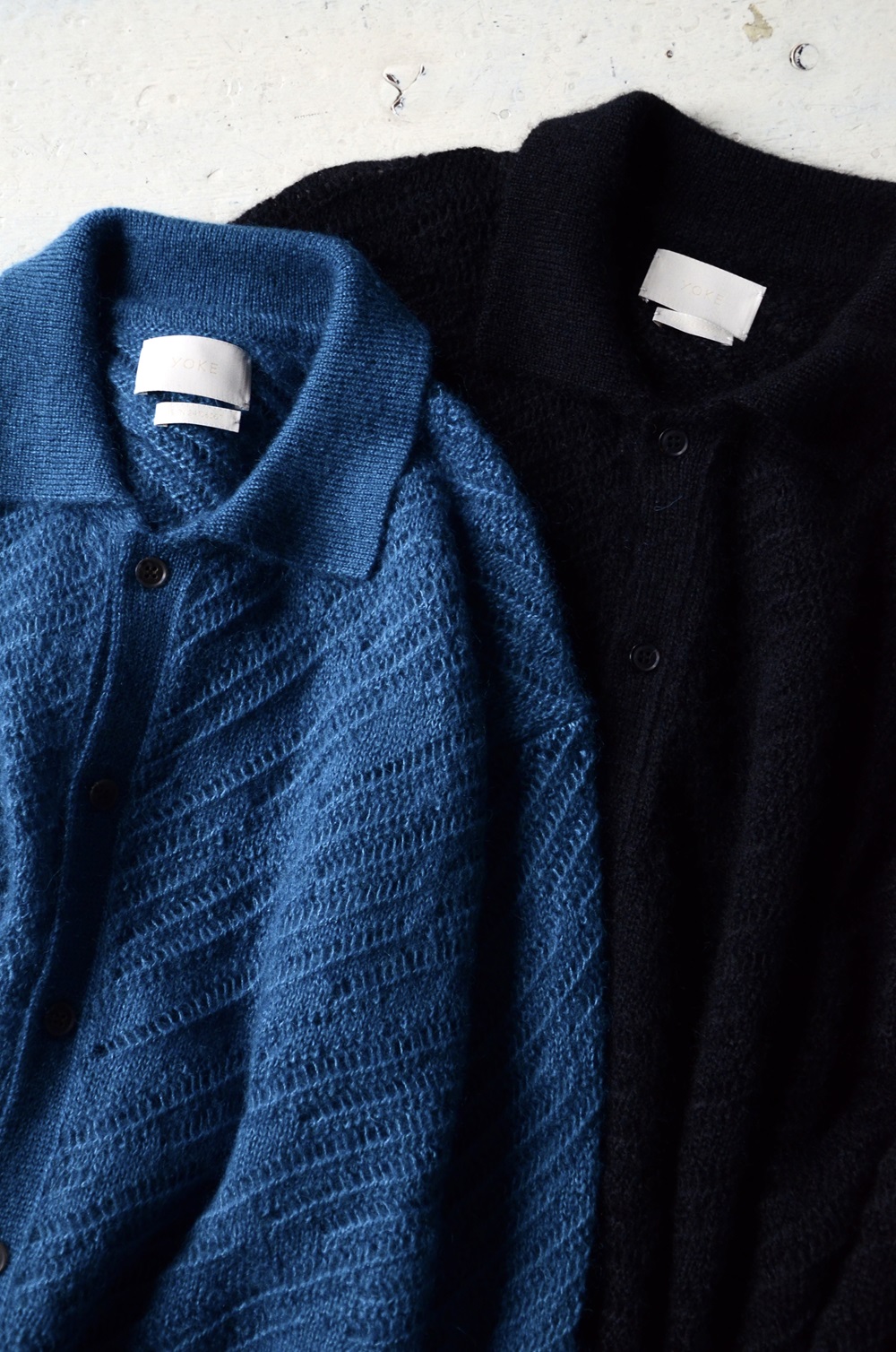 YOKE ヨーク SILK MOHAIR BUTTONED CARDIGAN