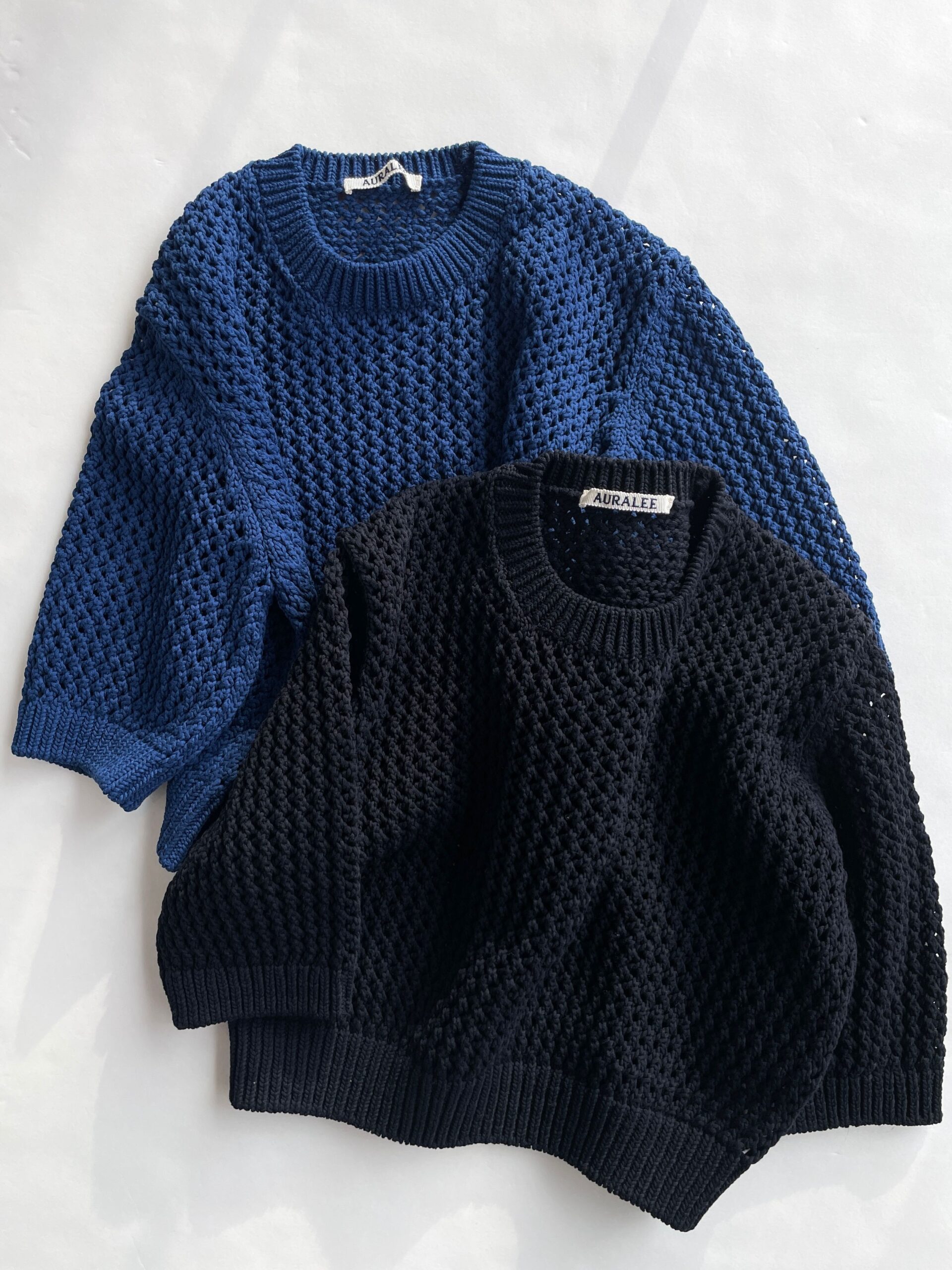 AURALEE】COTTON LILY-YARN MESH KNIT TEE | CIENTO BLOG AURALEE】COTTON LILY-YARN MESH KNIT TEE | CIENTO BLOG