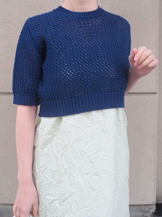 AURALEE】COTTON LILY-YARN MESH KNIT TEE | CIENTO BLOG