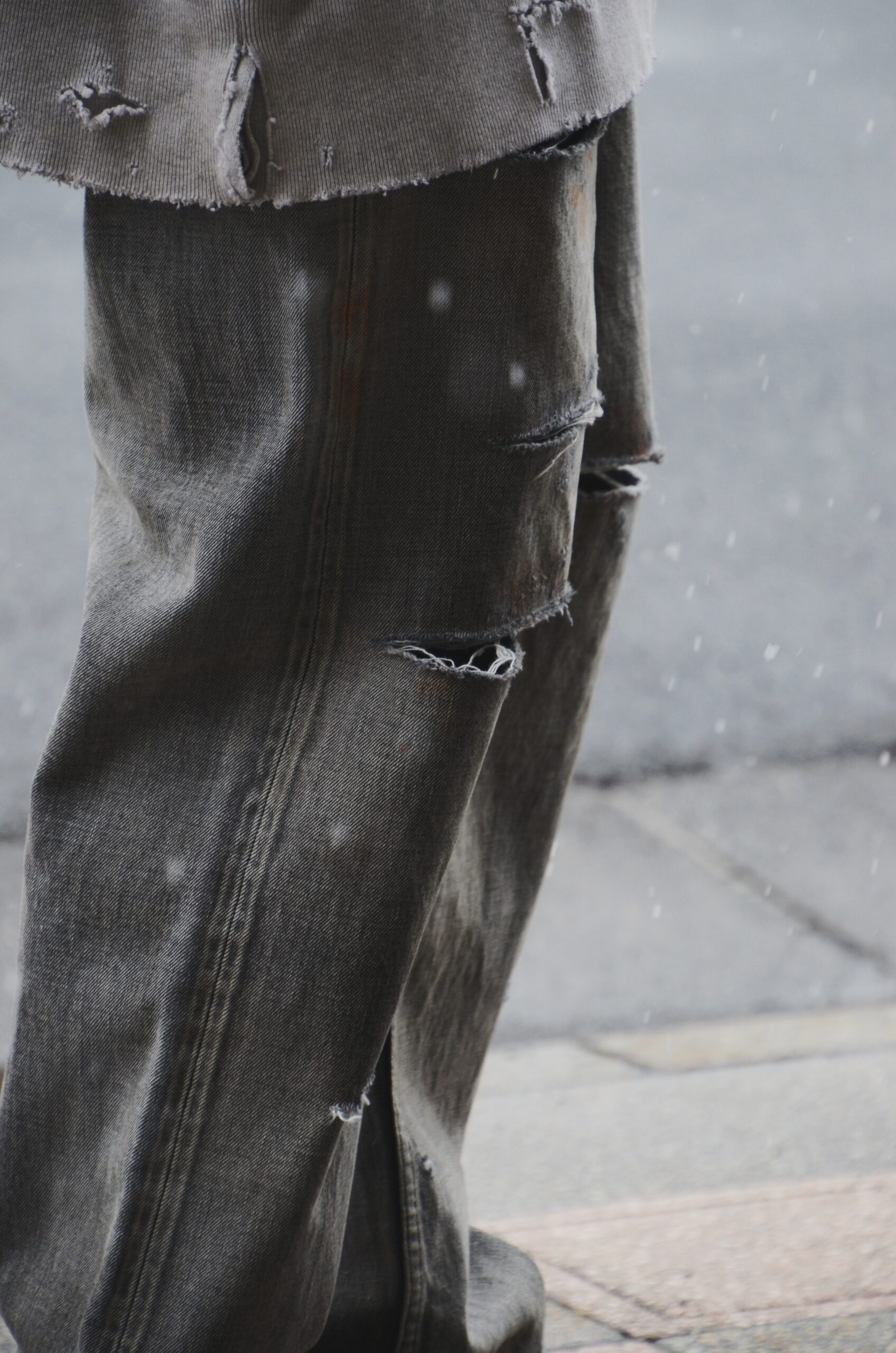 ANCELLM】CRASH SELVEDGE DENIM STRAIGHT 5P PANTS | CIENTO BLOG