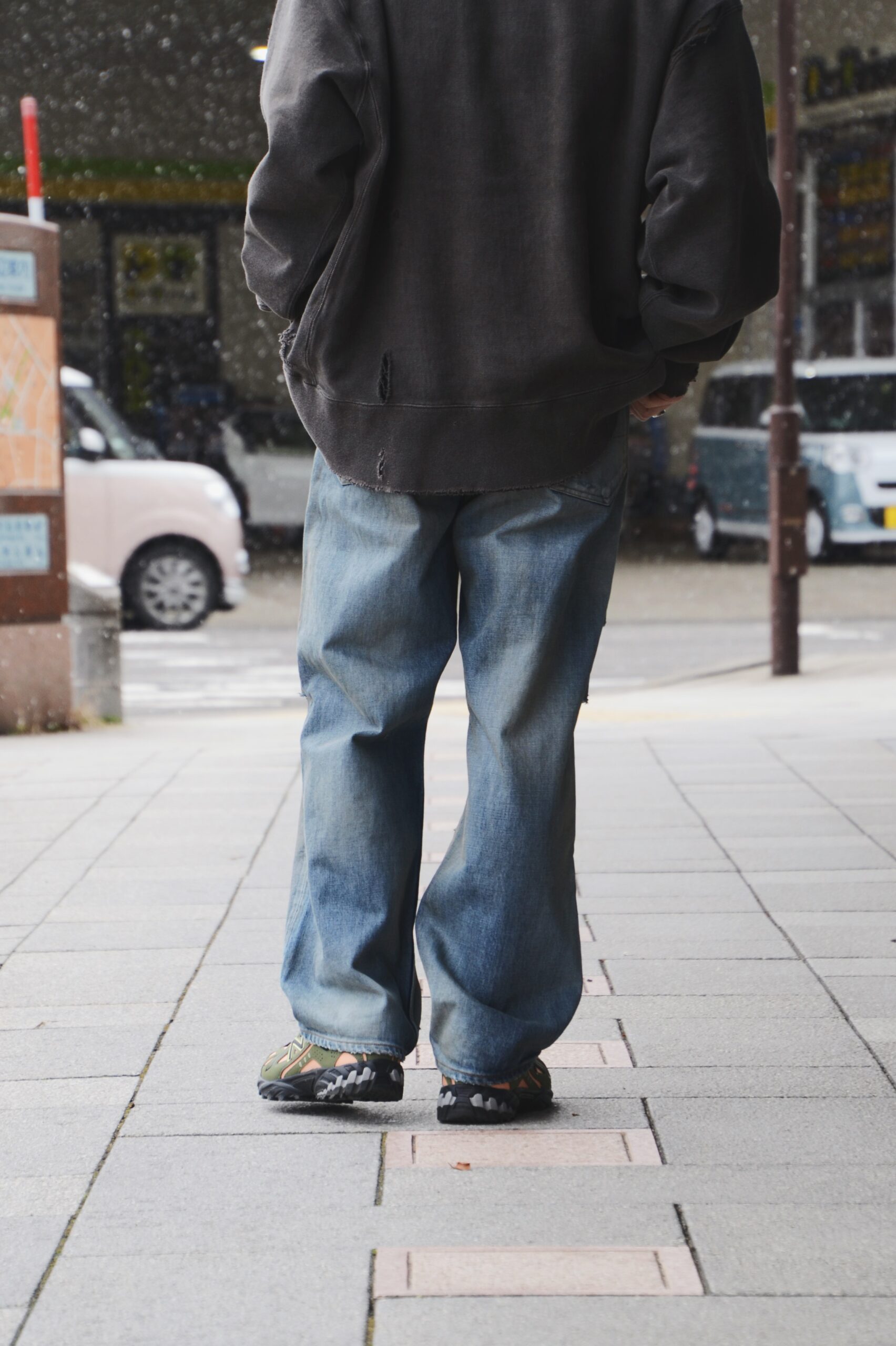 ANCELLM】CRASH SELVEDGE DENIM STRAIGHT 5P PANTS | CIENTO BLOG