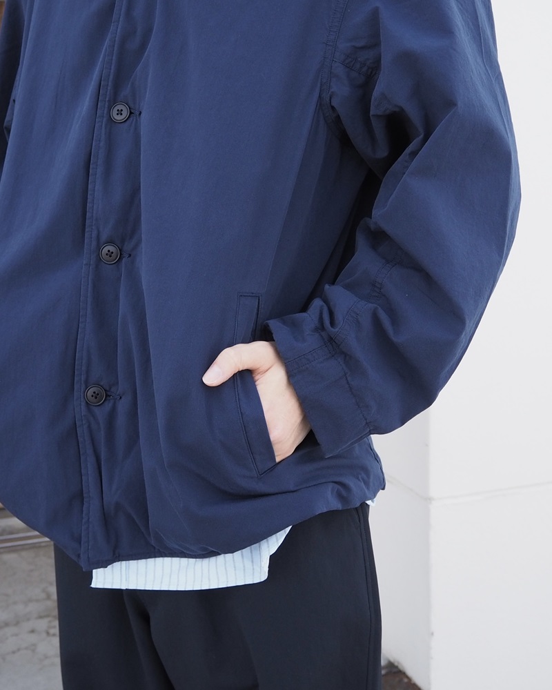 nanamica Band Collar Jacket ライトブルー　水色 nanamica / ナナミカ】Band Collar Jacket/バンドカラーコーチ