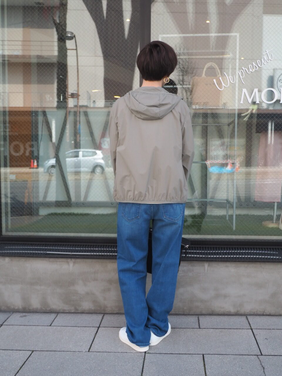 MONCLER モッズコート ベージュ試着のみ MONCLER 24SS新作 モンクレール レディース LAERTE スプリング