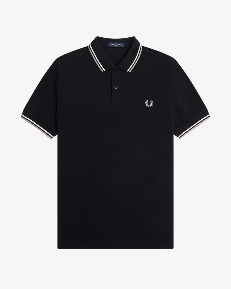 FRED PERRY 黒 ポロシャツ FRED PERRY ポロシャツ 「SHIPS別注」FRED PERRY: イギリス製 M2