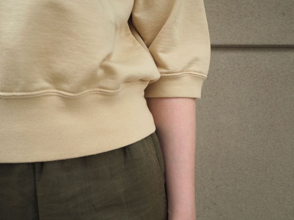 AURALEE】ELASTIC HIGH GAUGE SWEAT HALF SLEEVE P/O | CIENTO BLOG