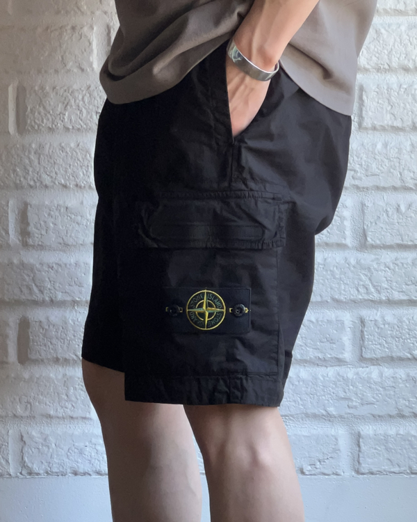 STONE  黒ショートパンツ STONE ISLAND】これがオトナのショートパンツ。 | CIENTO BLOG