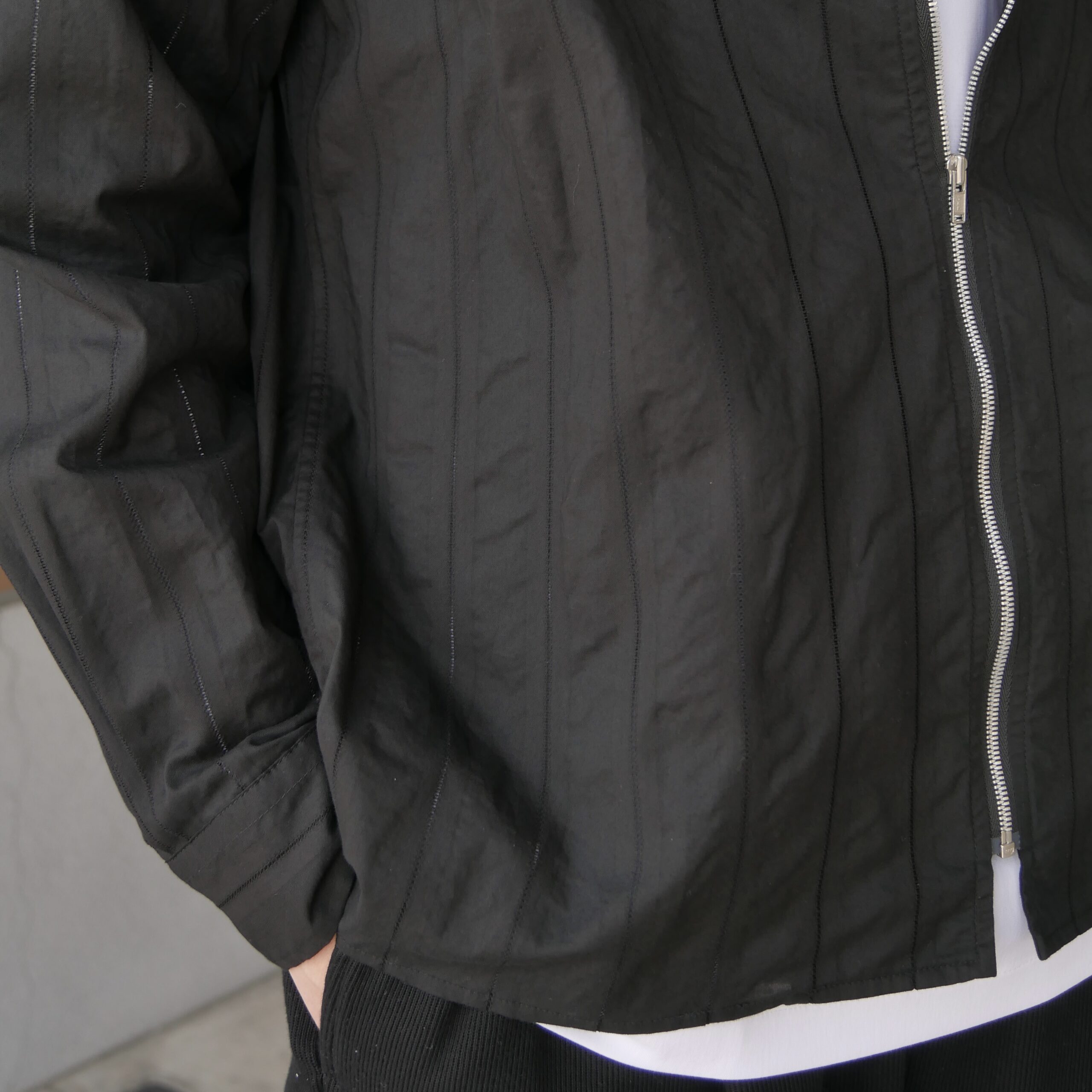 WEWILL】ウィーウィル ＜LS ZIP SHIRT＞＆＜CUT-OFF SLEEVE SHIRT 