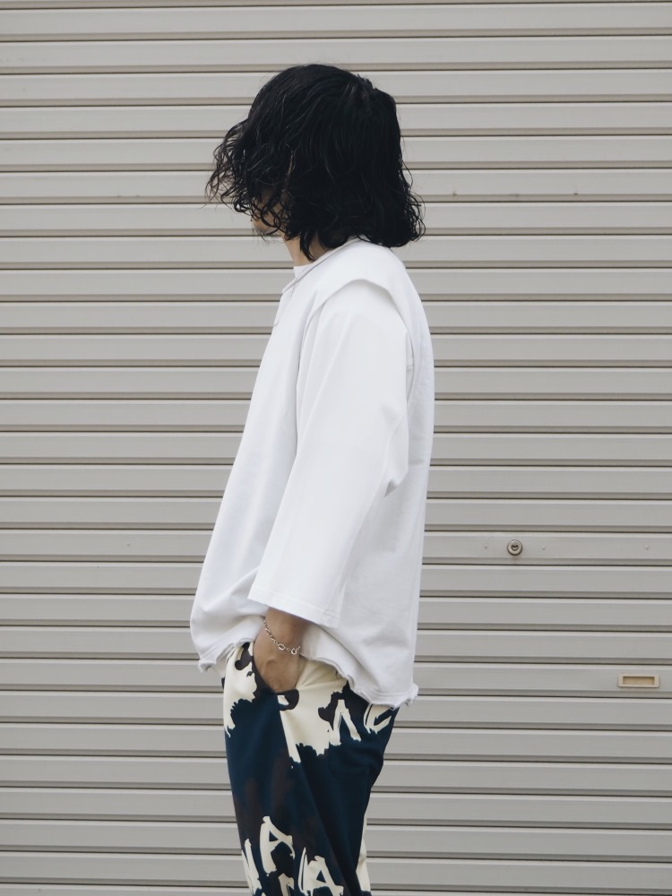 アンセルム ANCELLM ノースリーブ スリーブレス ホワイト メンズ 2