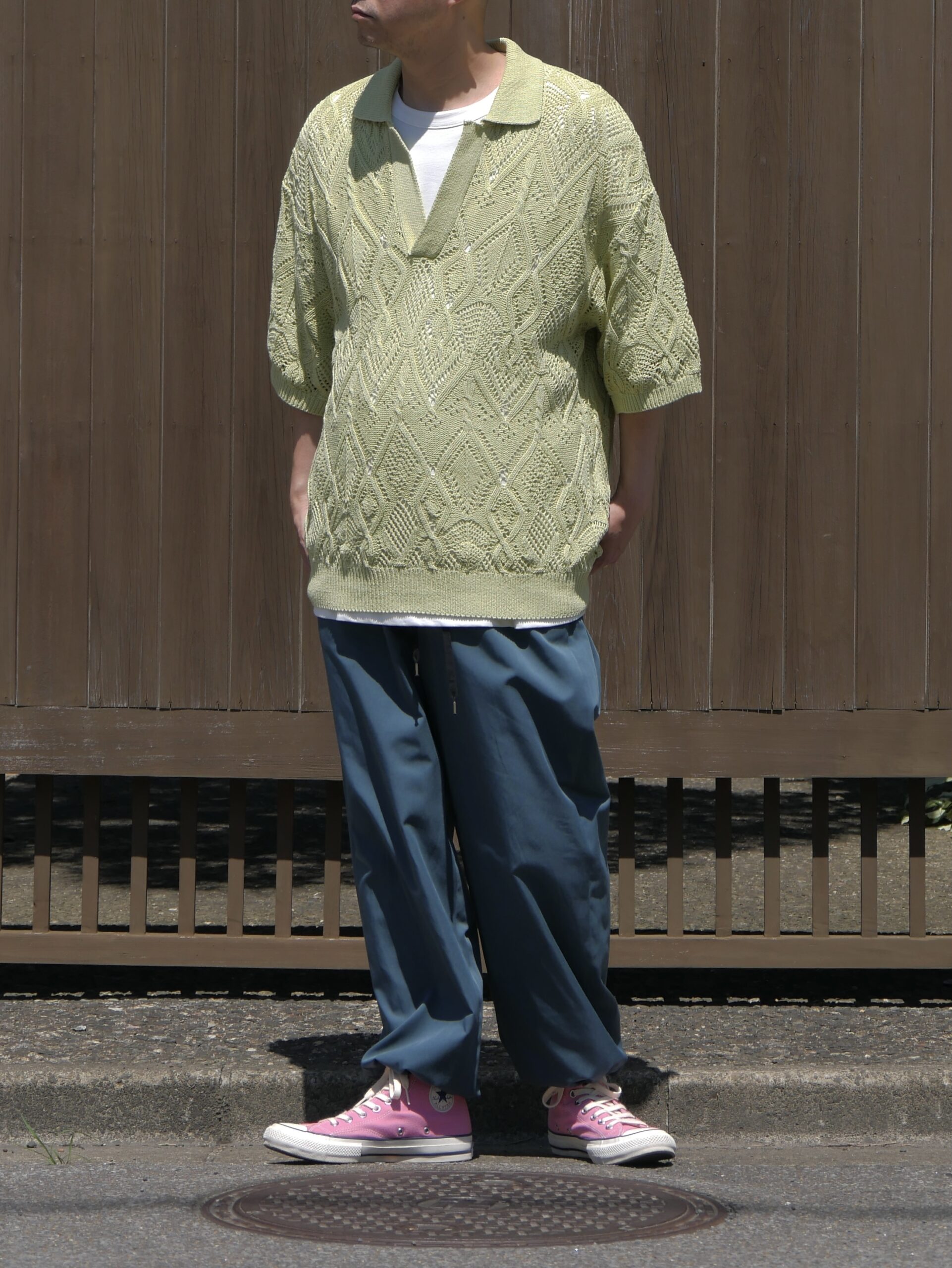 LUENNA】 Skipper Knit Polo Shirt / スキッパー ニット