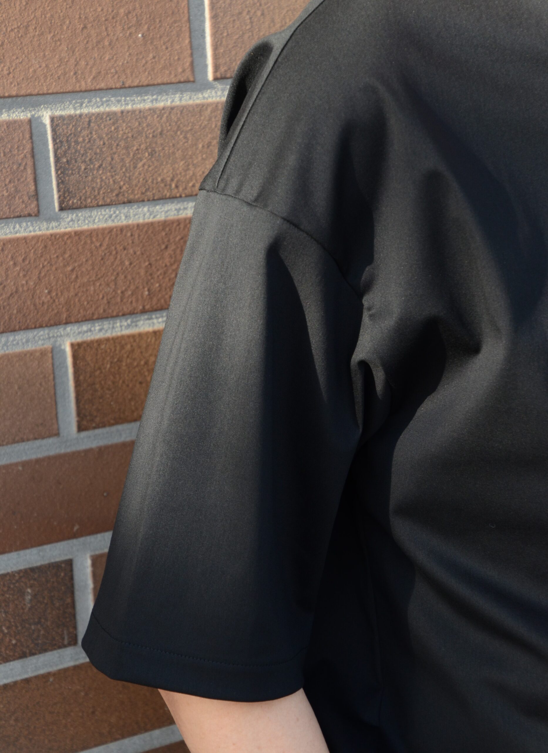 黒 3 wewill tricot polo shirt