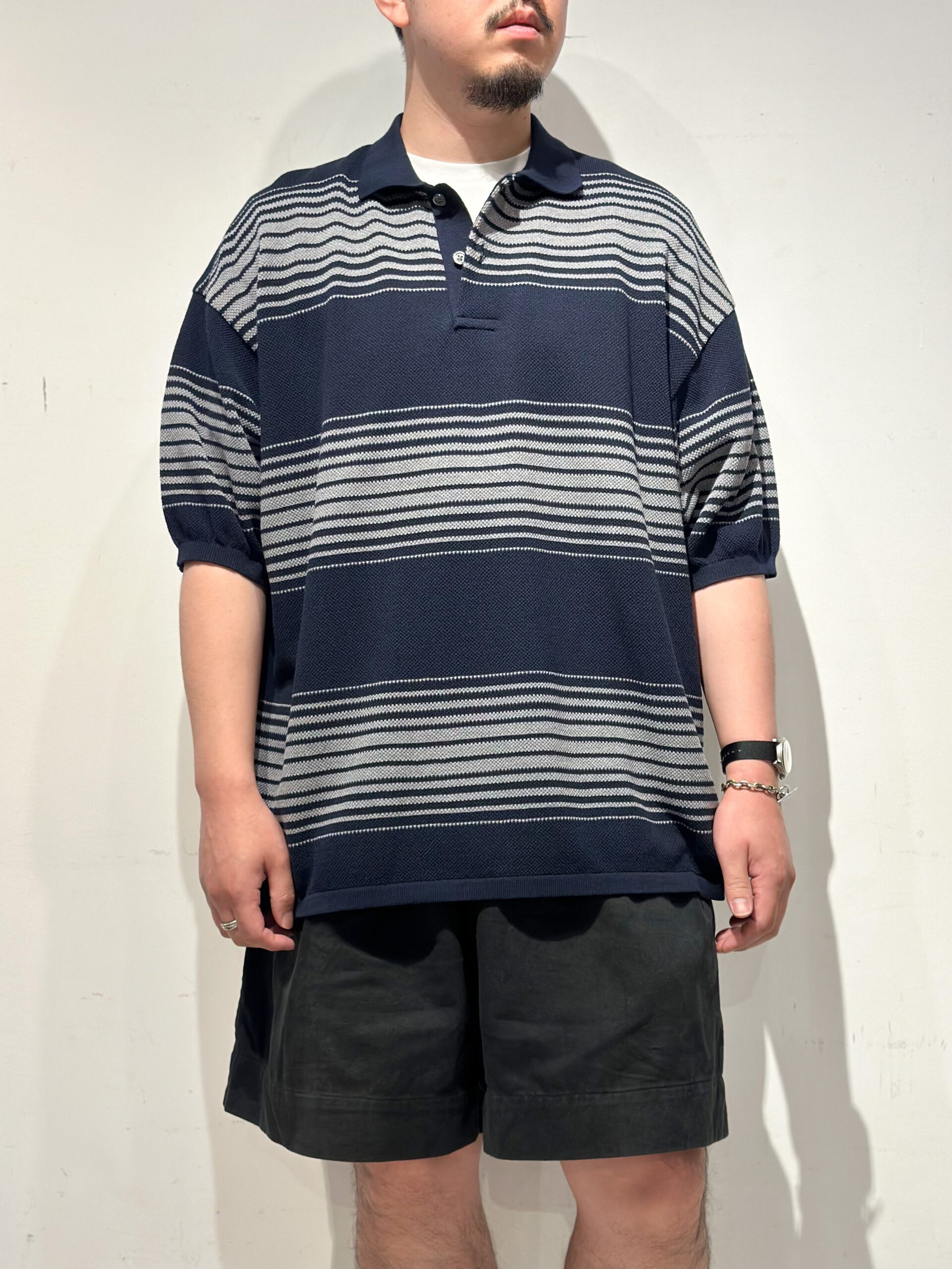 nanamica】-Stripe Polo Sweater- | CIENTO BLOG