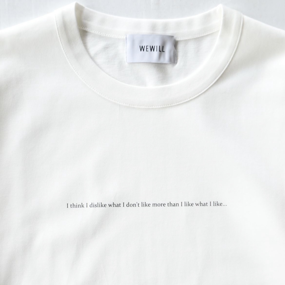 WEWILL I THINK T-SHIRT ウィーウィル Tシャツ d