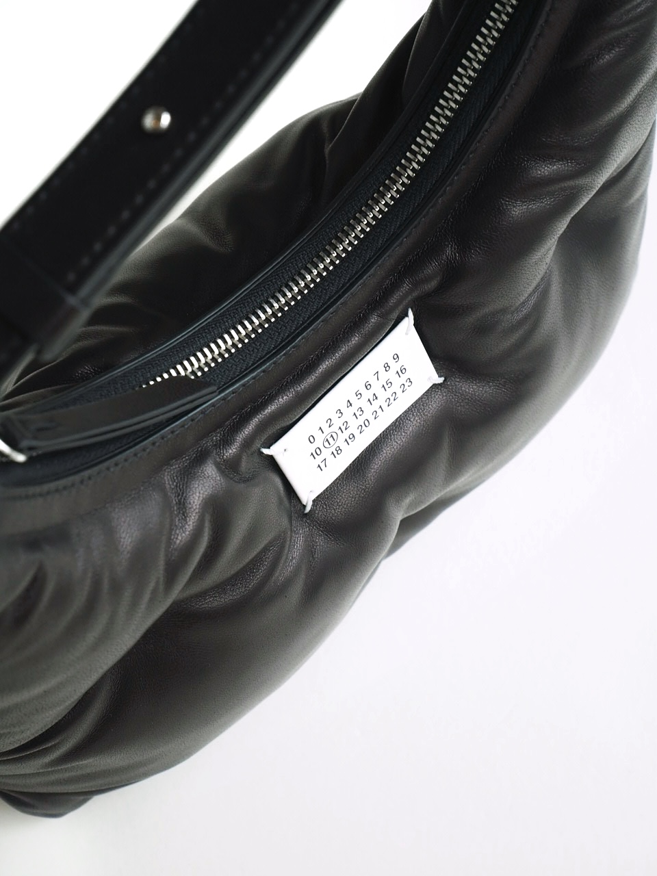 Glam Slam Small Lambskin Hobo Bag - Black