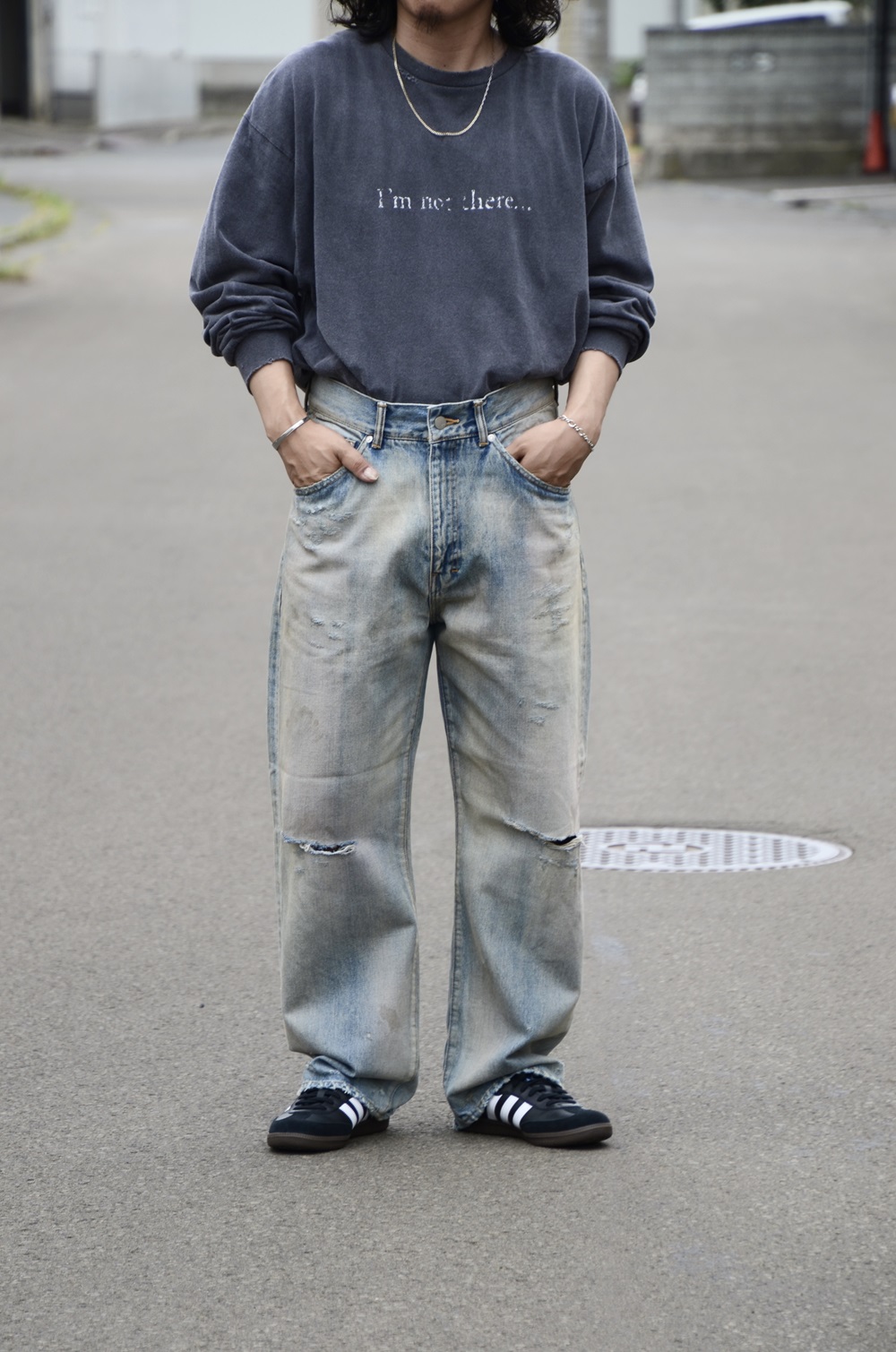 ANCELLM】“P/DAMAGE DENIM STRAIGHT 5P PANTS” ストレートデニムが今の 