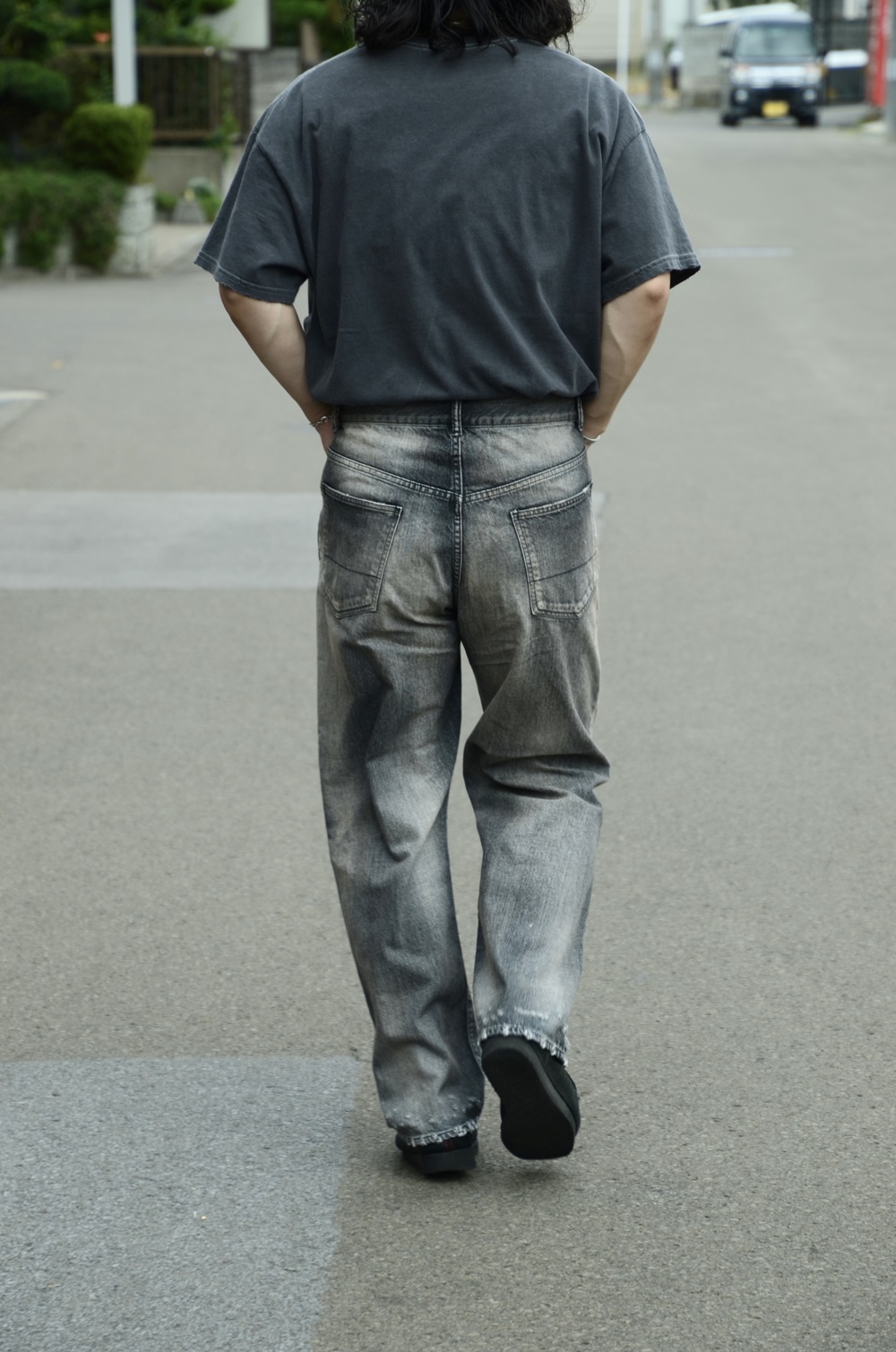 ANCELLM】“P/DAMAGE DENIM STRAIGHT 5P PANTS” ストレートデニムが今の 
