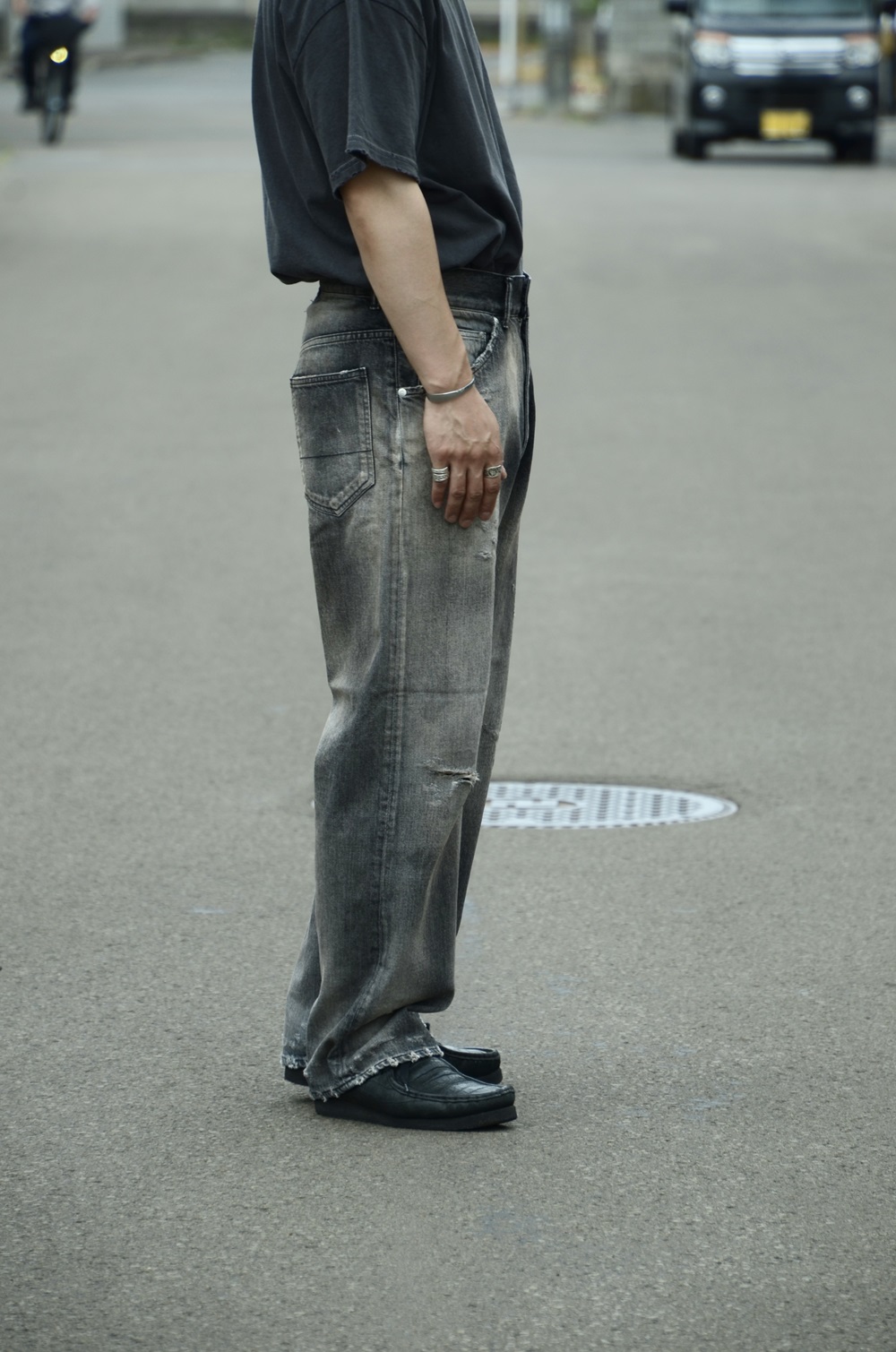 ANCELLM】“P/DAMAGE DENIM STRAIGHT 5P PANTS” ストレートデニムが今の